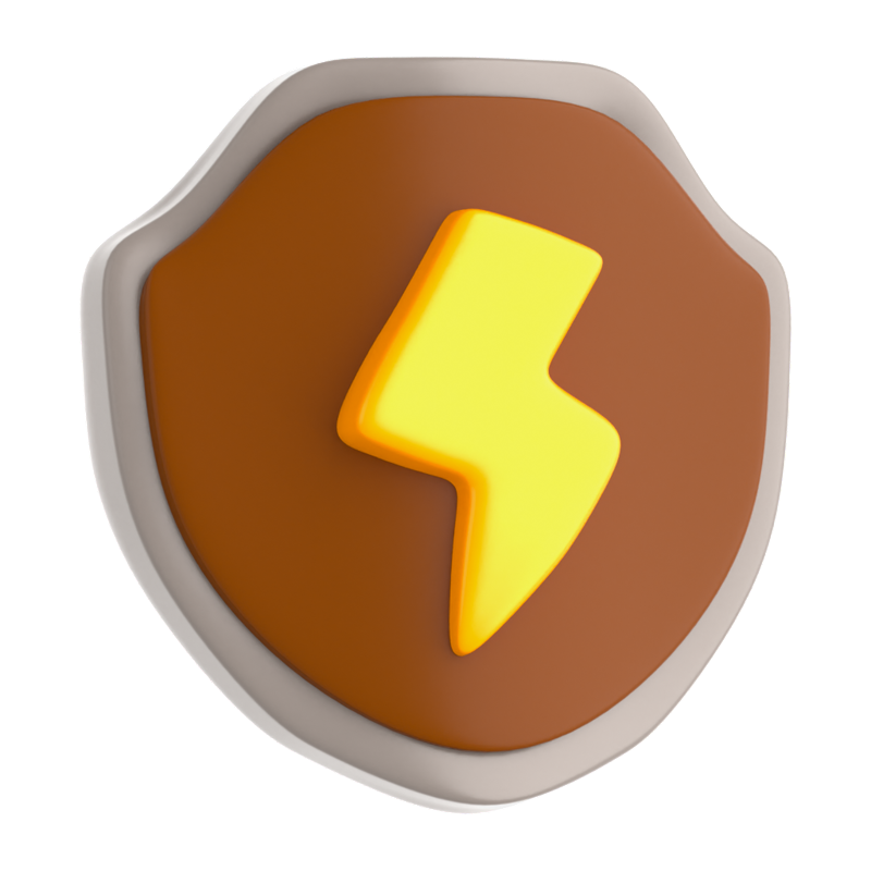 Power Shield 3D Icon