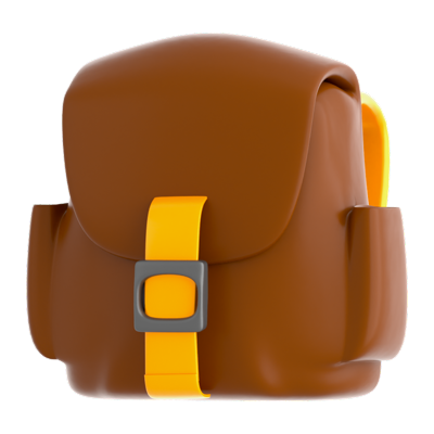 Inventory Bag 3D Icon 3D Graphic