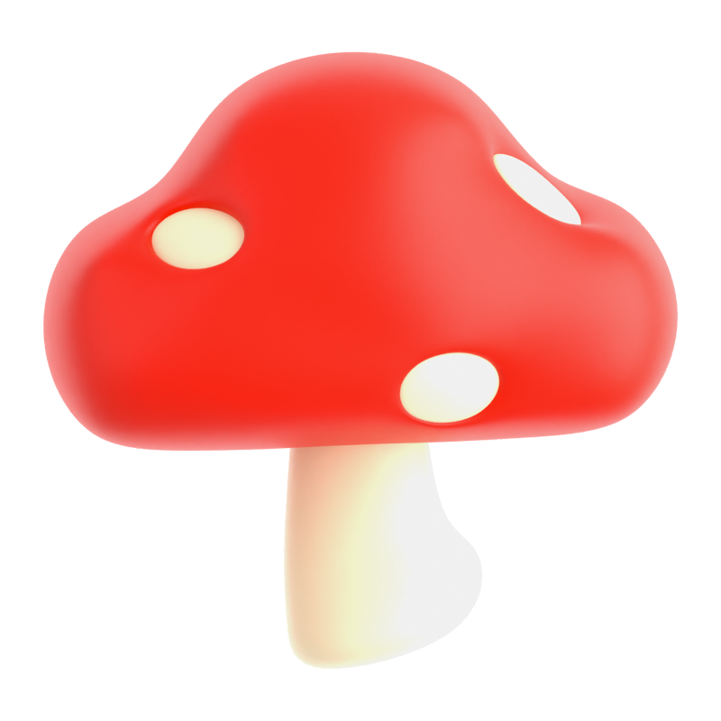 Mushroom 3D Icon