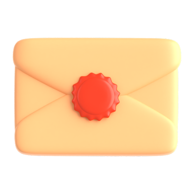 Event Mail 3D Icon 3D Graphic