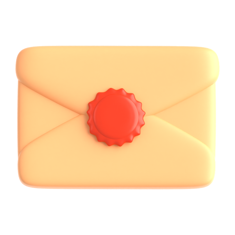 Ereignis-Mail 3D-Symbol 3D Graphic