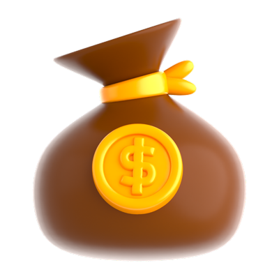 Money Bag 3D Icon 3D Graphic