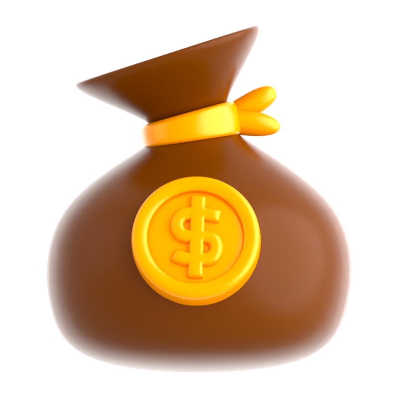 Money Bag 3D Icon