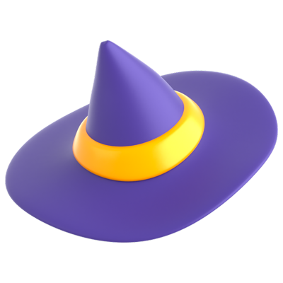 sombrero de bruja icono 3d 3D Graphic