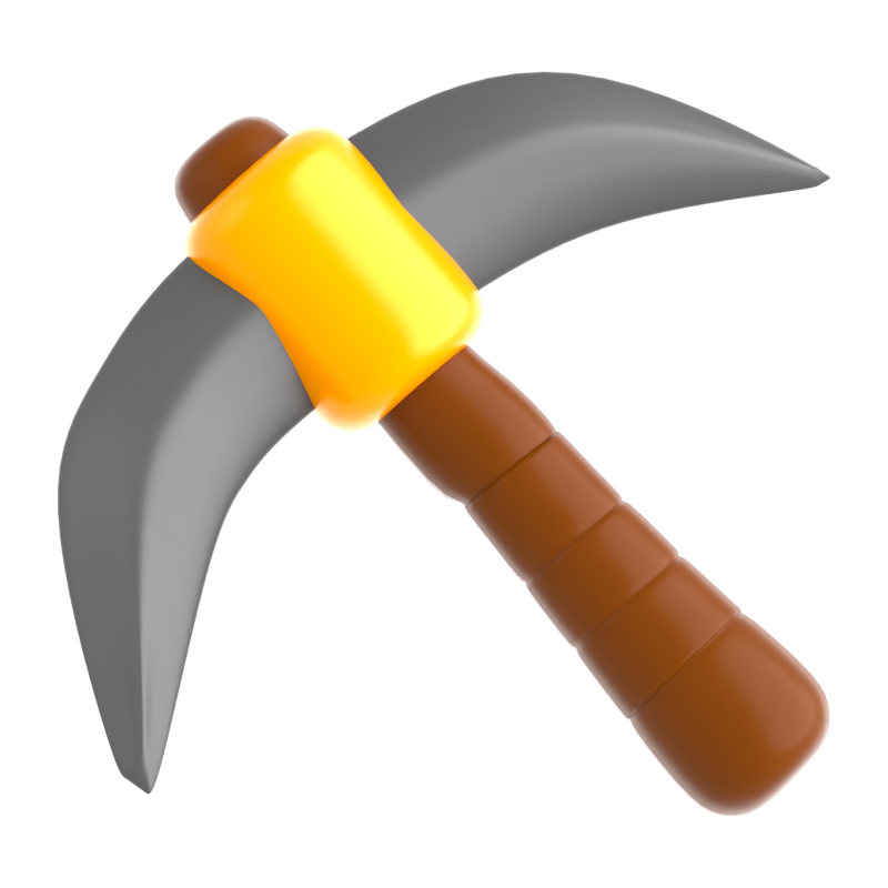 Mining Tool 3D Icon