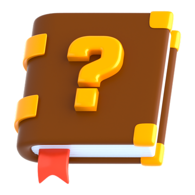 Question Book 3D Icon 3D Graphic