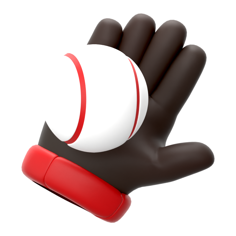 Baseball Glove 3D Icon