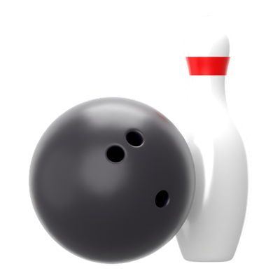 Bowling 3D Icon 3D Graphic