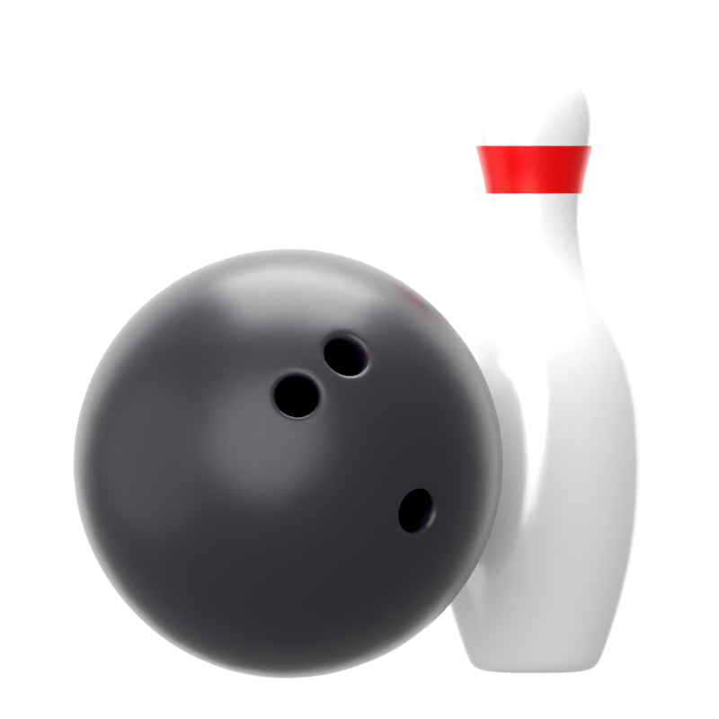 Bowling 3D Icon 3D Graphic