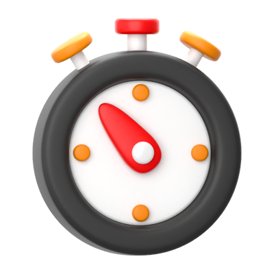 Stopwatch 3D icon 3D Graphic