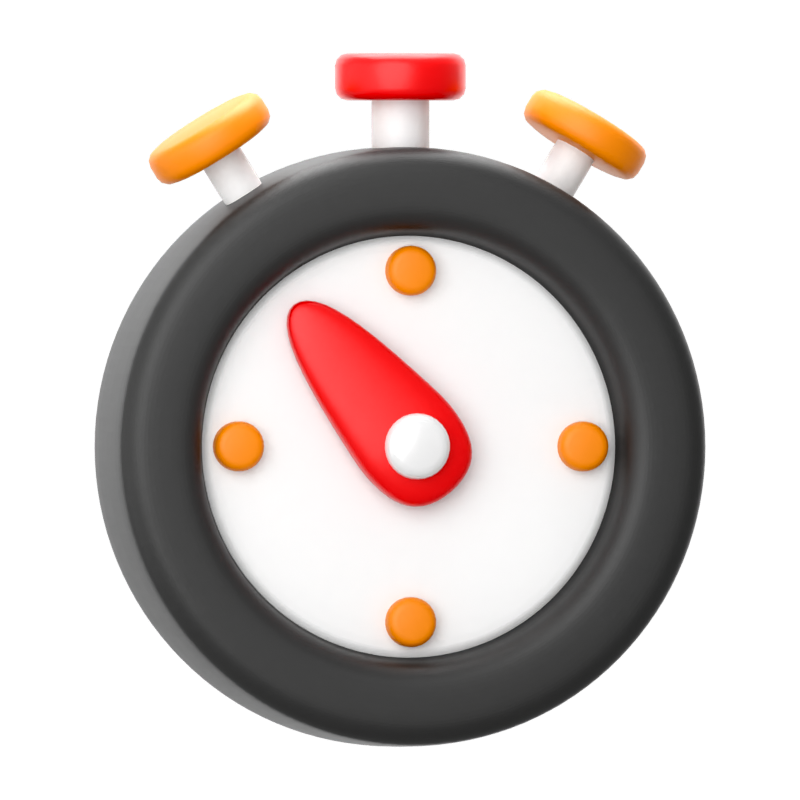 Stopwatch 3D icon