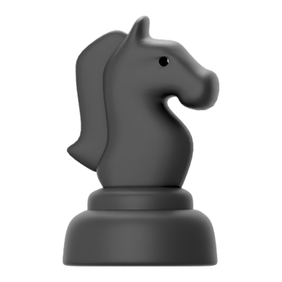 pferd schachfigur 3d icon 3D Graphic