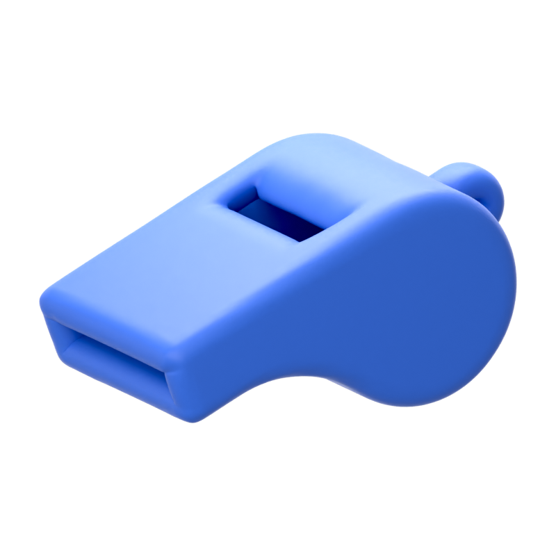 Whistle 3D Icon