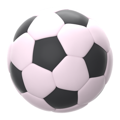 Fußball 3D-Symbol 3D Graphic