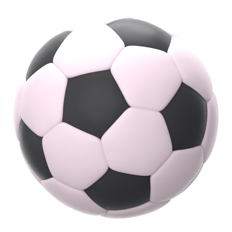 Fußball 3D-Symbol 3D Graphic