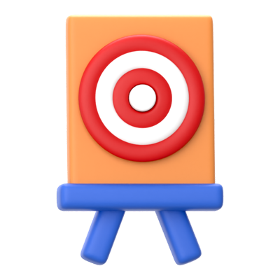 Target Board 3D Icon 3D Graphic