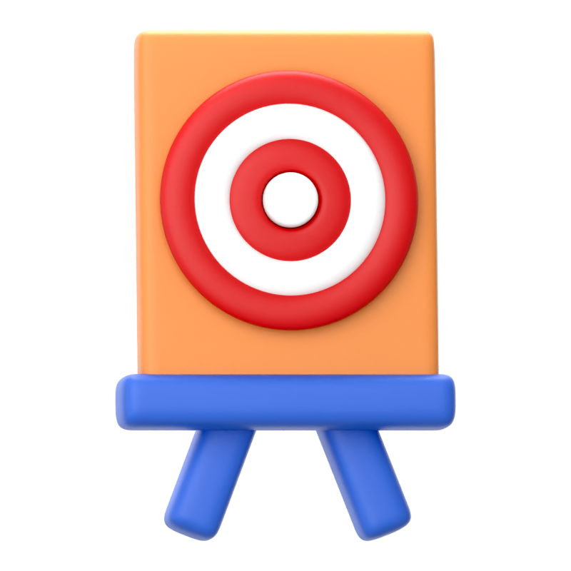 Target Board 3D Icon 3D Graphic