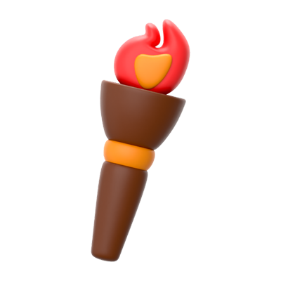 Torch 3D Icon 3D Graphic