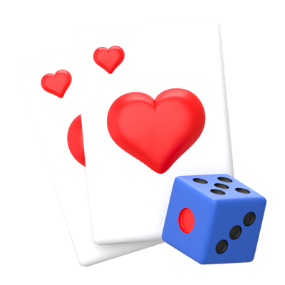 Card Play 3D Icon 3D Graphic