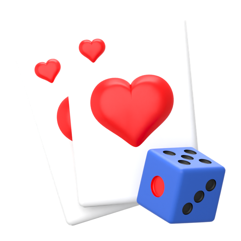 Card Play 3D Icon 3D Graphic