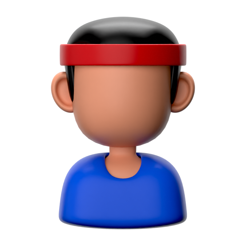 Gym Male 3D Icon