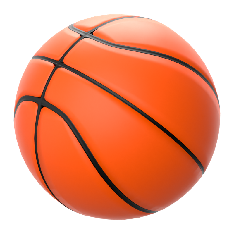 Basket Ball 3D Icon 3D Graphic