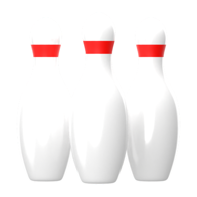 Pin Bowling 3D Icon 3D Graphic