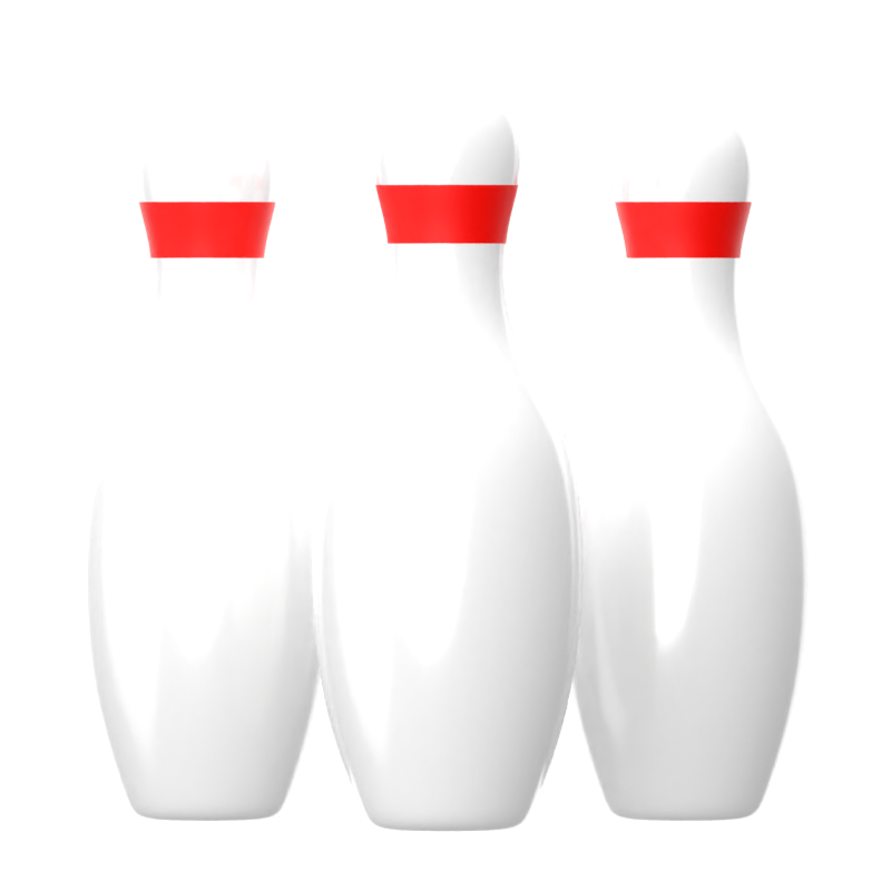 Pin Bowling 3D Icon 3D Graphic