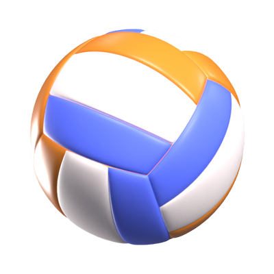 icono 3d de voleibol 3D Graphic