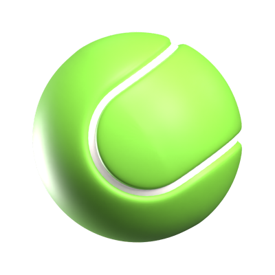 Tennisball 3D Icon 3D Graphic