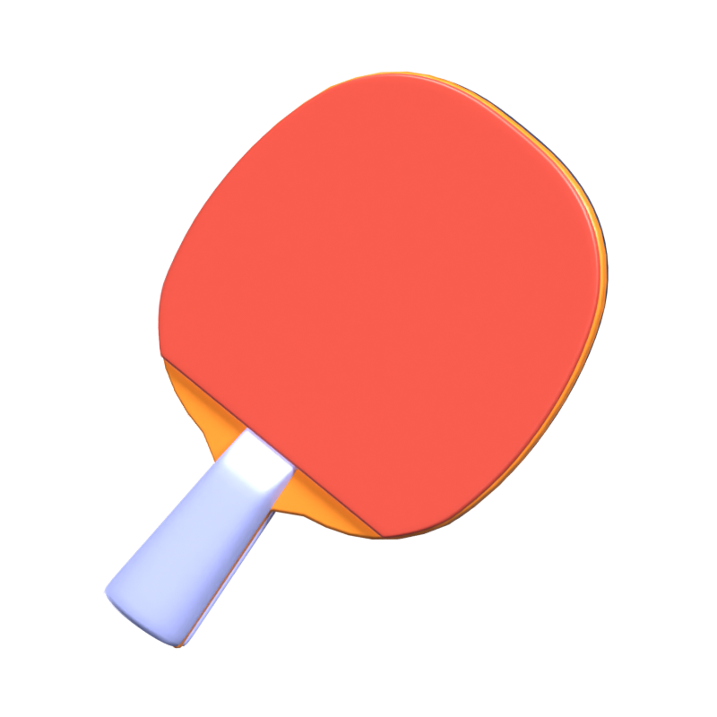 Tennisschläger 3D-Symbol 3D Graphic