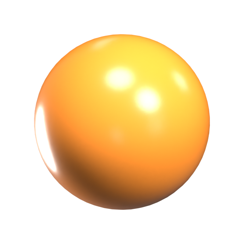 Table Tennis Ball 3D Icon