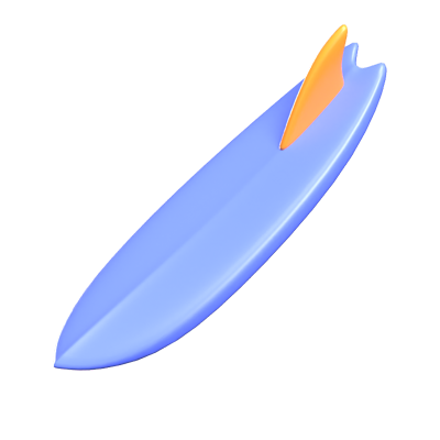 Surfboard 3D Icon 3D Graphic