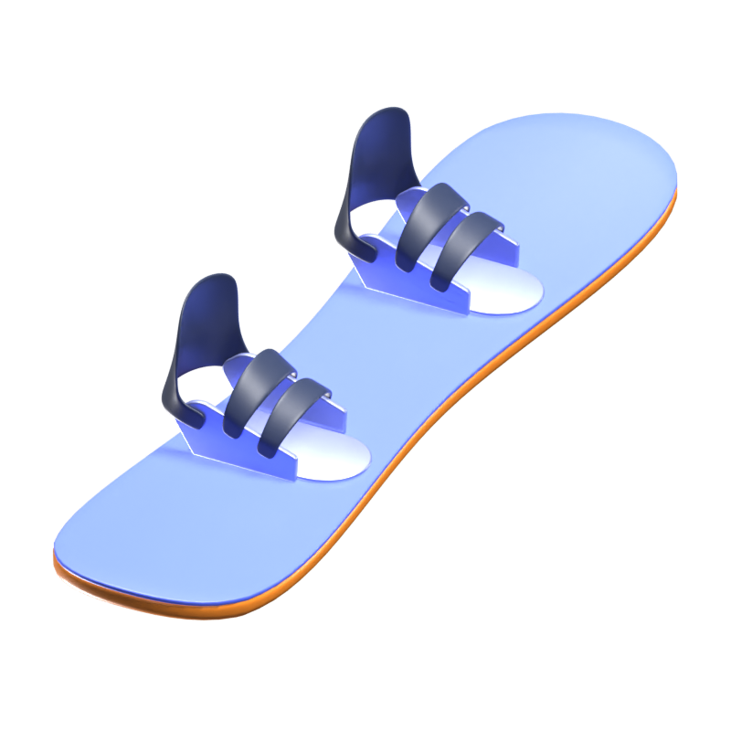 Snow Board 3D Icon 3D Graphic