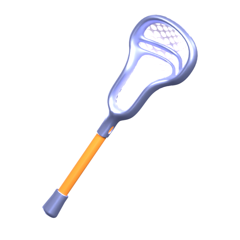 Icono 3D del palo de lacrosse 3D Graphic