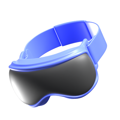 Ski Goggles 3D Icon 3D Graphic