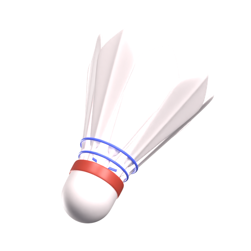 Shuttlecock 3D Icon