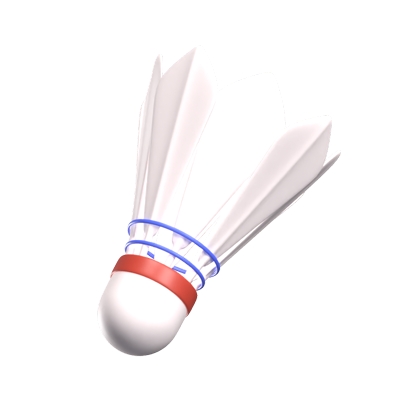 Shuttlecock 3D Icon 3D Graphic