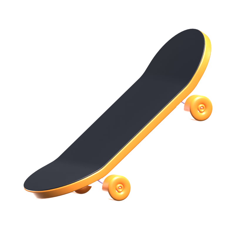 Skateboard 3D-Symbol 3D Graphic