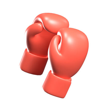 Boxing Gloves 3D Icon 3D Graphic