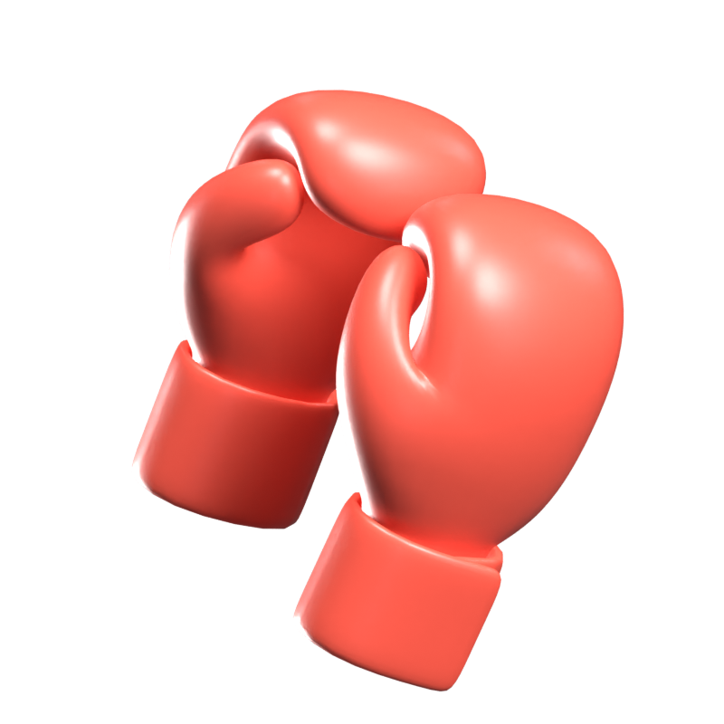 Boxing Gloves 3D Icon 3D Graphic