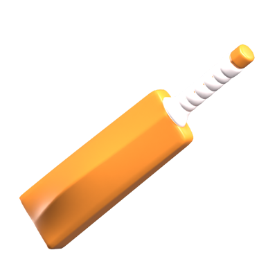 Cricket Bat 3D Icon 3D Graphic