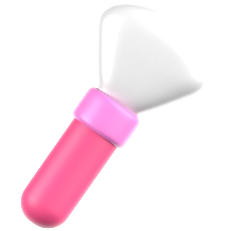 Makeup Brush 3D Icon 3D Graphic