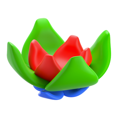 Lotus Flower 3D Icon 3D Graphic