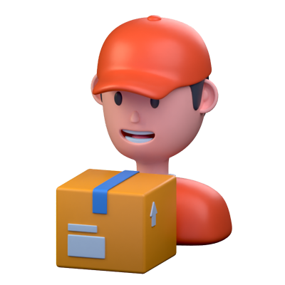 Courier Package 3D Icon 3D Graphic