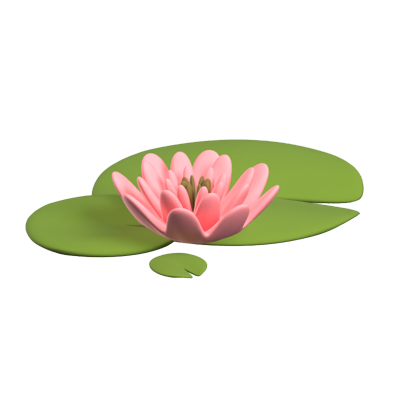 ícone 3d lily pad 3D Graphic