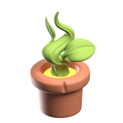 Plant 3D Icon 3D Graphic