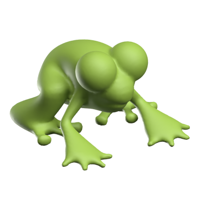 frosch 3d-symbol 3D Graphic