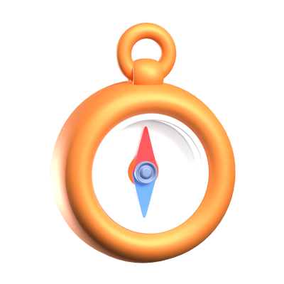 Compass 3D Icon 3D Graphic