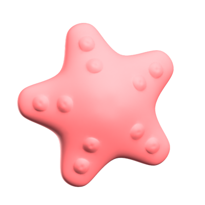 Starfish 3D Icon 3D Graphic